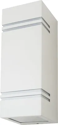 Obrázek produktu pro Zahradní nástěnná lampa V-TAC Square White GU10 Top Bottom IP44 VT-7662