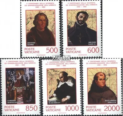 Produktbild von Briefmarken Vatikanstadt 1992 Mi 1051-1055 (kompl.Ausg.) postfrisch Entdeckung Amerikas