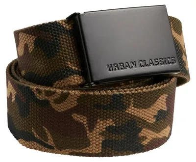 Image de Urban Classics - Ceinture, toile pour homme TN174 (taille unique) (Hol Camo/Noir)