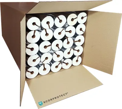 Produktbild von Scorprotect® voller Karton Alu PUR Rohrschale / Rohrisolierung mit Gewebemantel selbstklebend : 18 mm Rohr x 30 mm Isolierstärke Rohr x Isolierstärke: 18 mm Rohr x 30 mm Isolierstärke