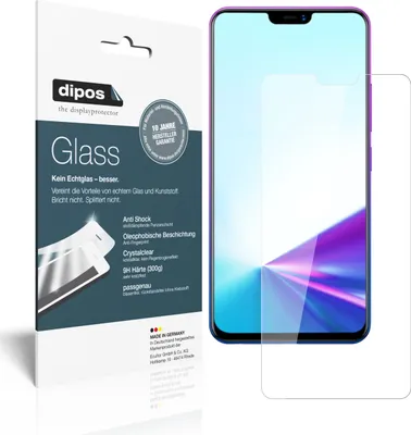 Zdjęcie produktu dla 2x folia ochronna do Vivo Z3x - folia antywstrząsowa 9H dipos Glass szkło plastikowe