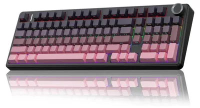 Produktbild von AULA F99 Pro Wireless Mechanische Gaming Tastatur 96% RGB Hot-Swap Bluetooth 2.4 GHz Gradient Pink - Reaper Switch