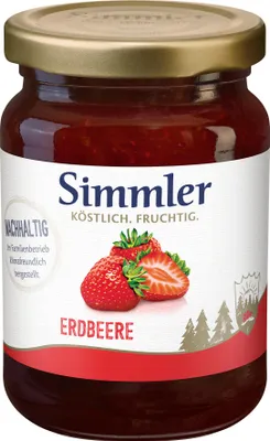 Produktbild von Simmler Erdbeer-Konfitüre Extra 225g
