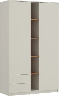 Produktbild von Kleiderschrank 120 cm in kaschmir mit Eiche FIER-129