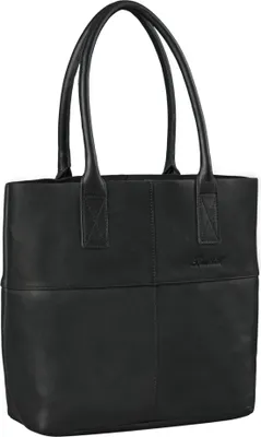 Produktbild von Benthill Damen Shopper Leder - Bag Beutel aus echtem Rindsleder - Große Vintage Umhängetasche - Schulterbeutel / Schultertasche - Weiche Handtasche