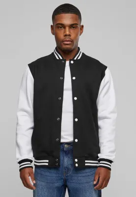 Image de Urban Classics - 2-TONE College blouson noir / blanc - XS