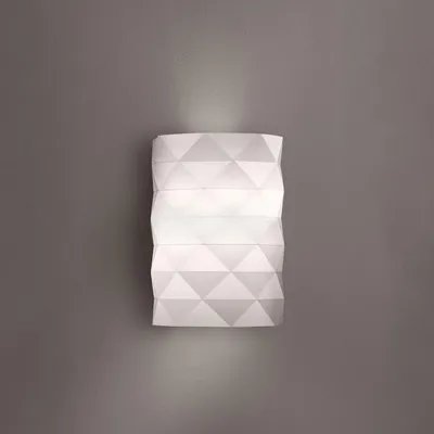 Image de Applique Prisma moderne à 1 lumière en blanc Polilux Italy
