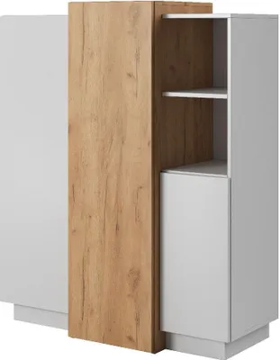 Produktbild von Kommode E 3D Sideboard weiß matt / eiche craft gold