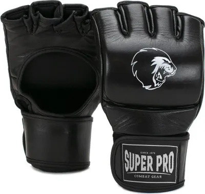 Immagine prodotto di Super Pro Combat Gear Slugger MMA Guanti in pelle nero/bianco-S