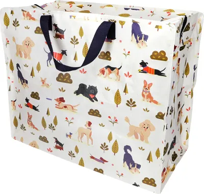 Produktbild von LS-LebenStil XXL Jumbo Bag Dog Park Hunde 55cm faltbar Kunstsoff Einkaufstasche Unterbettkommode Aufbewahrungstasche Kleidung Bettdecken Kissen