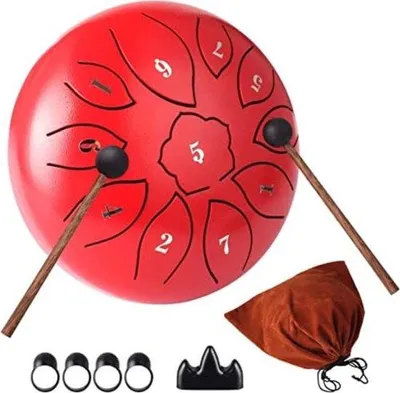 Produktbild von Famanu Tongue Drum - 11 Töne in C-Dur - Rot