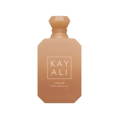 Produktbild von Kayali Parfüm Freedom Musk Santal 34 mit Noten von Bergamotte, Sandelholz und Vanille