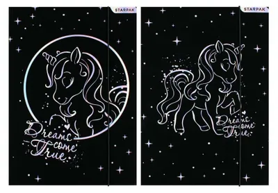 Produktbild von A4-Mappe mit Gummiband „Unicorn“ – STARPAK