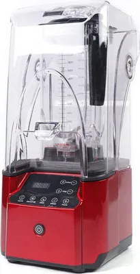 Obrázek produktu pro 220V 2,2L zvukotěsný stojanový mixér Milkshaker Smoothie Maker Ice Crusher  Elektrický zvukotěsný mixér (červený)