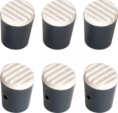 Produktbild von Hailo Fuß-Set Rundfuß 6 Stück für Klapptritt Hailo Klettermax