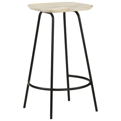 Immagine prodotto di Sgabello da bar 4 pezzi. Legno massiccio di mango