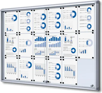 Produktbild von Showdown Displays Schaukasten mit Schiebetür - 18x DIN A4