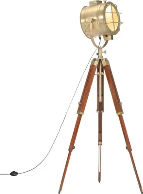 Immagine prodotto di vidaXL Lampada da terra treppiede in legno massiccio di mango 165 cm