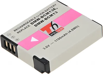 Obrázok produktu pre Batéria T6 Power pre Panasonic Lumix DMC-TZ61, Li-Ion, 3,6 V, 1100 mAh (4 Wh), čierna