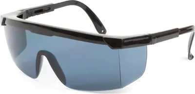Produktbild von Professionelle Schutzbrille für Brillenträger mit UV-Schutz – Rauchgrau – Kratzfeste Gläser – Entspricht EN166, EN170 und EN172 – Verstellbare Bügel – Schutz vor Staub und leichten Partikeln – 1 Stück [10384GY]