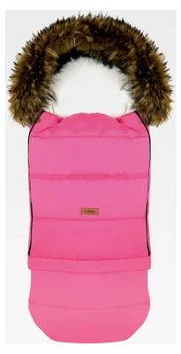 Produktbild von Winterfußsack für Kinderwagen, Babyschale und Schlitten - wasserdicht, Kuschelsack, 115/85 cm x 50 cm - Rosa