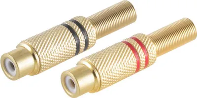 Produktbild von shiverpeaks BS52021-SET Drahtverbinder RCA Gold (BS52021-SET)