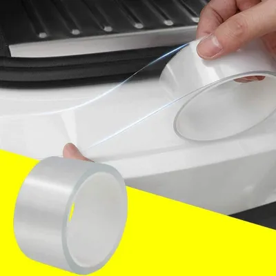 Productafbeelding van Autodeurstripers - Randbescherming, rubberen bumperstrip, transparant (10 meter)