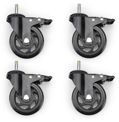 Produktbild von Premium Ersatz-Rollen Set mit 100mm Durchmesser - Passend für viele Gasgrills