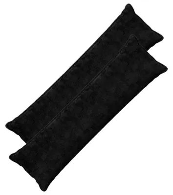 Productafbeelding van vidaXL Kussenhoezen, 2 stuks, houtlook, zwart, 40 x 145 cm