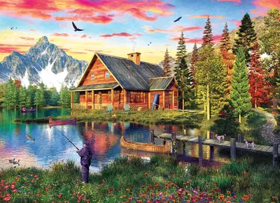 Produktbild von Fishing Cottage 1000pc Puzzle