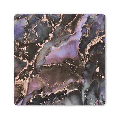 Produktbild von MuchoWow® Mauspad Mousepad Marmor - Gold - Rosa 30x30 cm - Mousepads - Maus Mat - Pad - Mausunterlage - Gaming