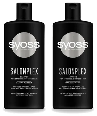 Image de 2 x Shampoo Syoss Salonplex - Protection pour cheveux colorés - 440 ml - Pack avantage - 2 pièces