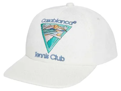 Produktbild von Casablanca - "Tennis Club" Baseball-Mütze, Premium-Baumwolle SY3988 (Einheitsgröße) (Naturweiß)