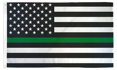 USA Thin Green Line Flagge 150x90 cm Polyester 100D