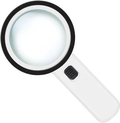 Obrázok produktu pre Ručná lupa s 30-násobným zväčšením a 12 LED svetlami – ideálna pre seniorov a pacientov s degeneráciou makuly na čítanie, zváranie a kontrolu.