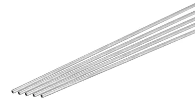 5 Stück 304 Edelstahlrohr Ø 1 mm, Wand 0,15 mm, 300 mm