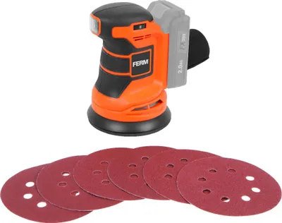 Produktbild von ESM1014 FERM AX-POWER Akku-Exzenterschleifer - 20V - Ohne Akku und Ladegerät.