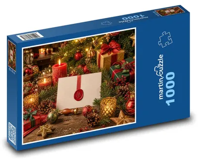 Obrázok produktu pre Puzzle 1000 Vianočný stôl a sviečky - martinpuzzle