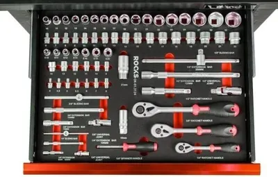 Zdjęcie produktu dla Zestaw Narzędzi 1/2, 3/8, 1/4, 72 Części