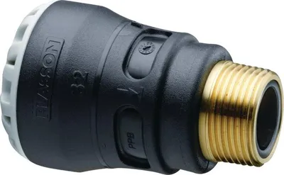 Image de Raccord Mâle Laiton Plasson D25x3/4 Raccord Compression Laiton Mâle - Plasson