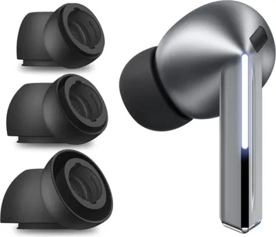 Image de Embouts Tech-Protect pour le casque Samsung Galaxy Buds 3 Pro de taille S / M / L - Noir (3 pièces)