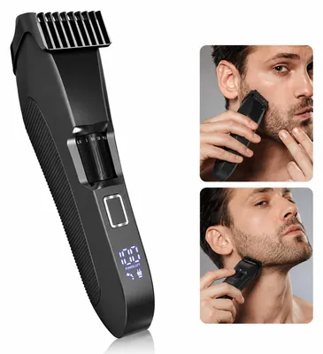 Produktbild von Barttrimmer Herren, kabelloser Bartschneider mit 20 Schnittlängen (0,5-10 mm), USB-C Akku Rasierer, wasserdichter Präzisionstrimmer für Bartpflege