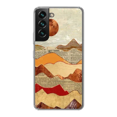 Produktbild von MuchoWow® Handyhülle Schutzhülle Hülle für Samsung Galaxy S22 Vintage - Zeitung - Marmor Silikon Softcase Handy Hülle - Mobiltelefonhülle