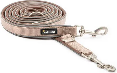 Produktbild von Anpassbare 2,3m Hundeleine für große und mittlere Hunde, Trainingsleine, Leder, Schwarz