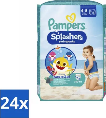 Produktbild von Pampers Splashers Schwimmwindeln Größe 4-5 (9-15 kg) 11 Stück - Vorteilspack - 24 Stücke