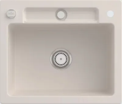 Produktbild von Villeroy & Boch Keramikspüle 334602KR, Siluet 60 S Einbauspüle - inkl.