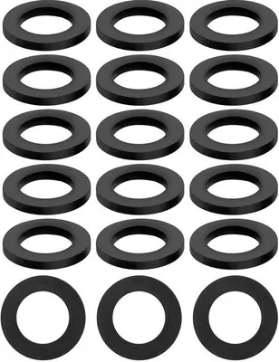 Obrázek produktu pro Gumové těsnění pro sprchové baterie – 30 kusů – 19 mm – černé – pro sprchové baterie