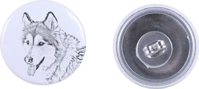 Produktbild von Alaskan Malamute, Alaskischer Malamute - einzigartige Hund-Ohrringe, Ihr Haustier als Schlüsselanhänger, Eigenmarke Art-Dog