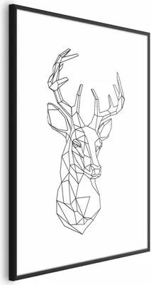 Produktbild von Posterpapier Poster - Geometric Deer 40x60 cm Tiere n-A-0784-ao-a