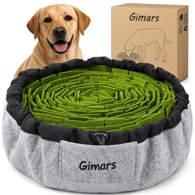 Snuffelteppich aus Filz, 48×48×10 cm, rutschfest, waschbar, für Hunde